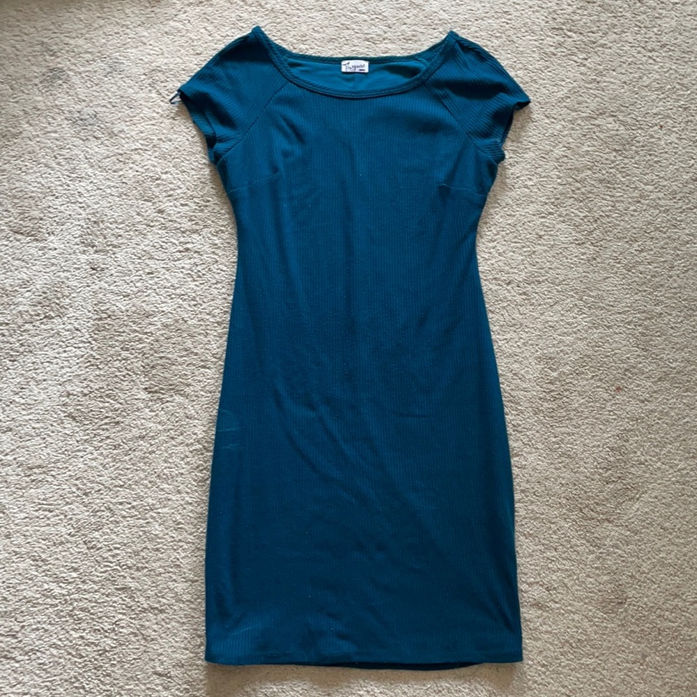 Blue maternity dress
